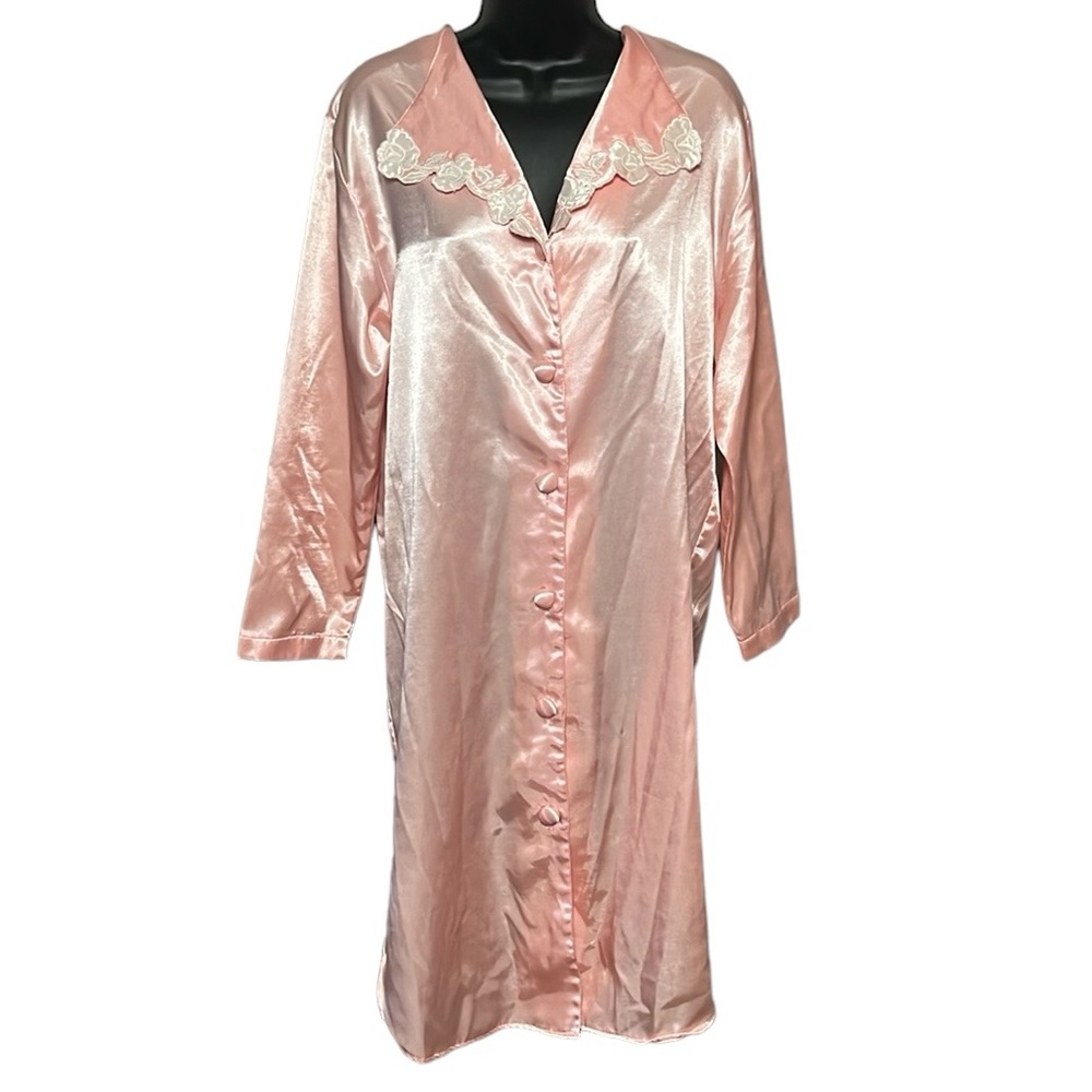 Victoria’s Secret VINTAGE Medium Large 90s Pink Satin Nightgown